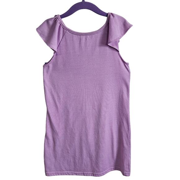 Carters Girl's 4-5 Ruffle Sleeve Mermaid Pajama Nightie Purple Nightgown - Picture 4 of 5